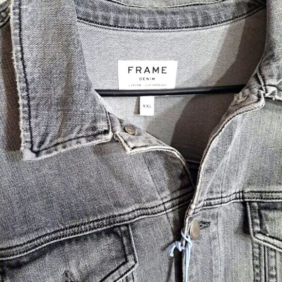 Frame L'Homme  Denim Jean  Jacket in Grayson sold out online NWT GIFTABLE - Picture 2 of 9